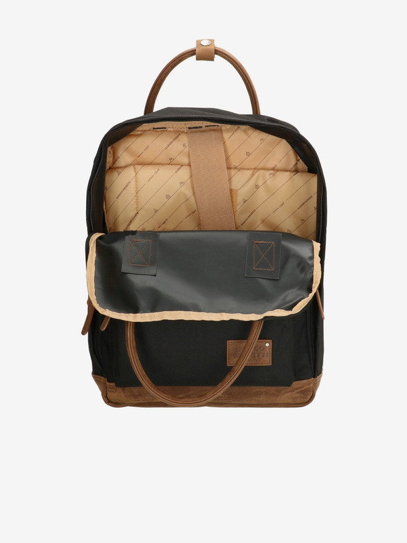 Enrico Benetti Раница Енрико Бенети Santiago Раница за бележници 17 л черно