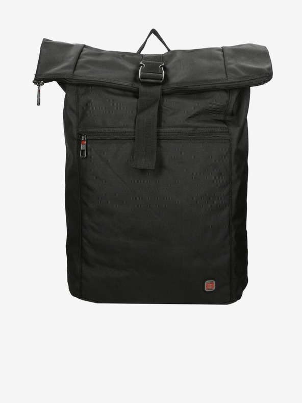 Enrico Benetti Enrico Benetti Cornell 17" раница за преносим компютър Roll Top Black
