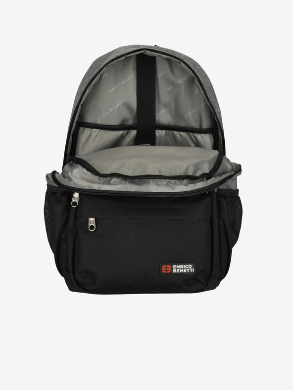 Enrico Benetti Раница Енрико Бенети Хамбург Раница за бележници 23 л Светлосиво
