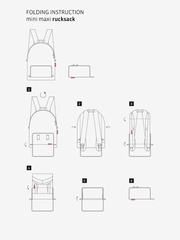 Reisenthel Черна раница на точки Reisenthel Mini Maxi Раница на точки Бяла