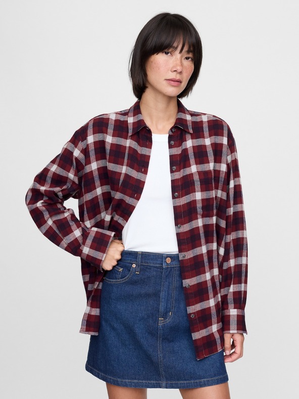GAP Oversize фланелена риза Big Shirt GAP