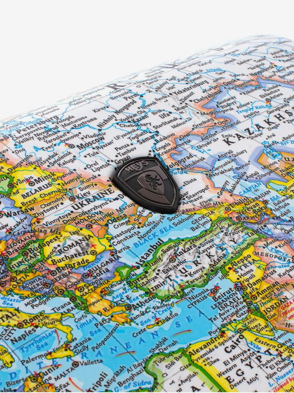 Heys Син пътнически куфар с шарка Heys Journey 3G S