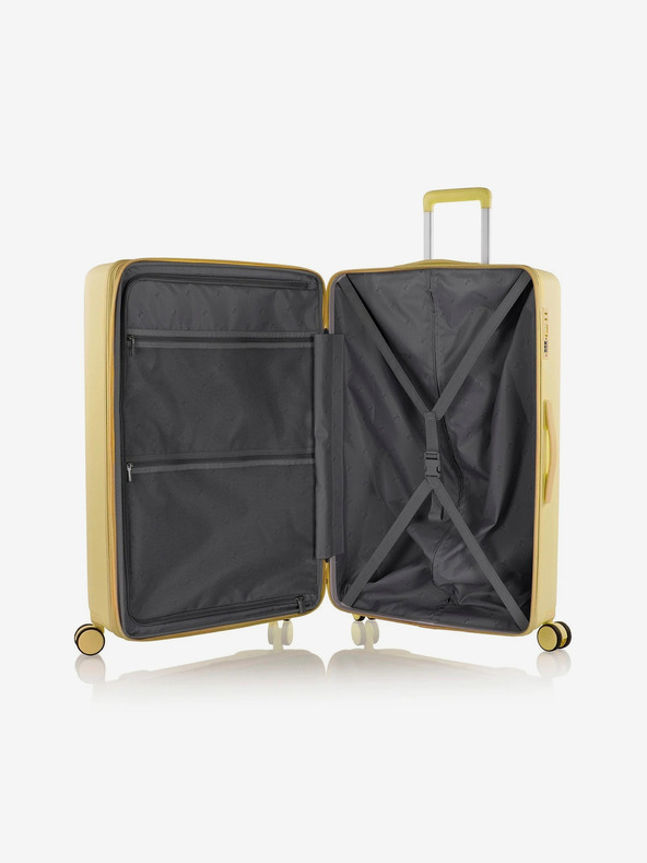 Heys Жълт пътнически куфар Heys Pastel L