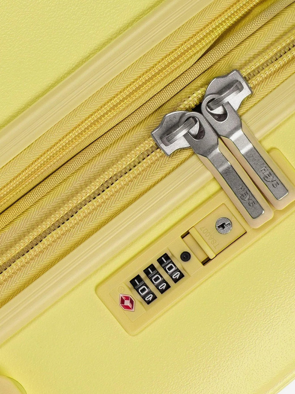 Heys Жълт пътнически куфар Heys Pastel L