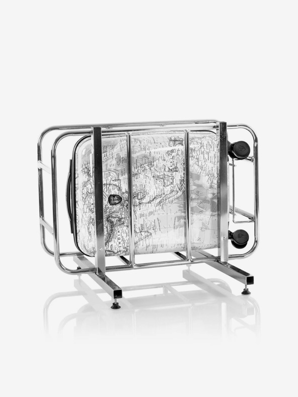 Heys Куфар за пътуване с черно-бял десен Heys Journey 3G S