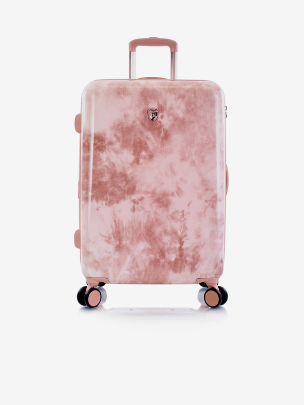 Heys Розов шарен пътнически куфар Heys Tie-Dye M