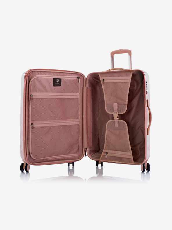 Heys Розов шарен пътнически куфар Heys Tie-Dye M