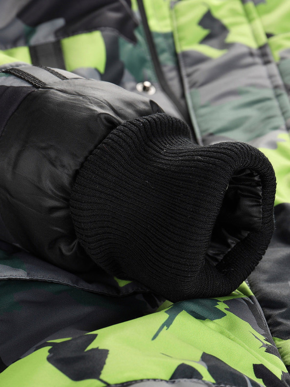 ALPINE PRO Зелено-сиво яке за момиче с мембрана PTX Alpine Pro Werdo