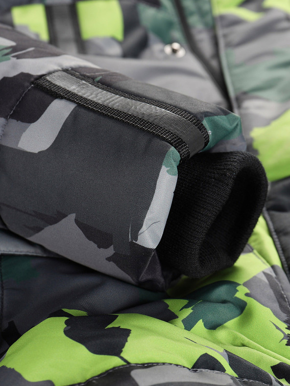 ALPINE PRO Зелено-сиво яке за момиче с мембрана PTX Alpine Pro Werdo