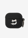 Karl Lagerfeld 3D лого NFT Choupette Head Силиконов калъф за Airpods 3 черен Karl Lagerfeld