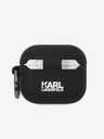 Karl Lagerfeld 3D лого NFT Karl Head Силиконов калъф за Airpods 3 Черен Karl Lagerfeld