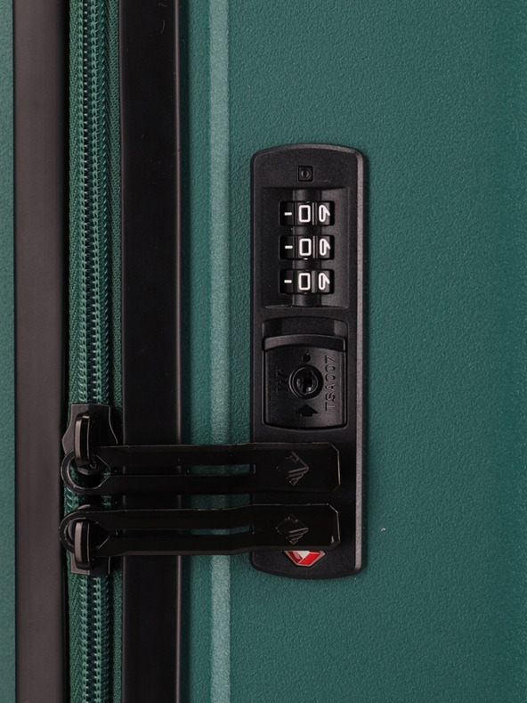 Travelite Travelite Trient L Зелен куфар за пътуване с бензин