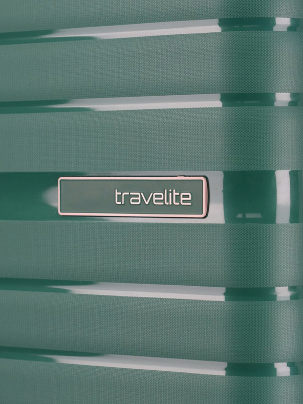 Travelite Travelite Trient L Зелен куфар за пътуване с бензин