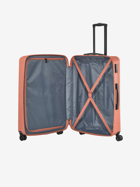 Travelite Оранжев пътнически куфар Travelite Bali L