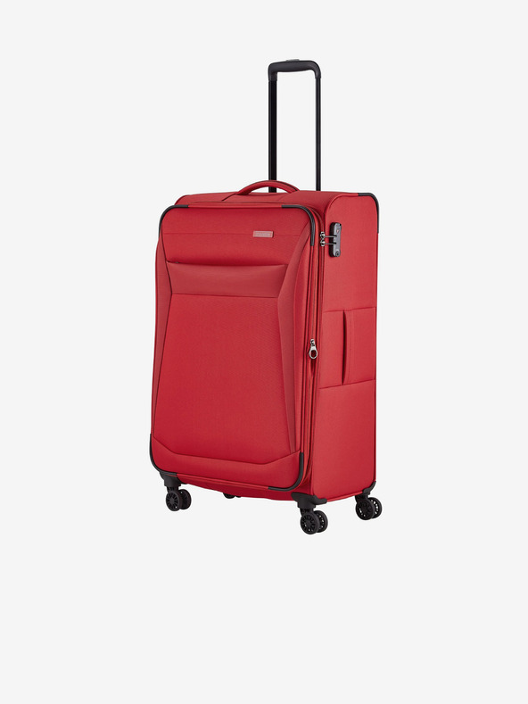 Travelite Червен пътнически куфар Travelite Chios L