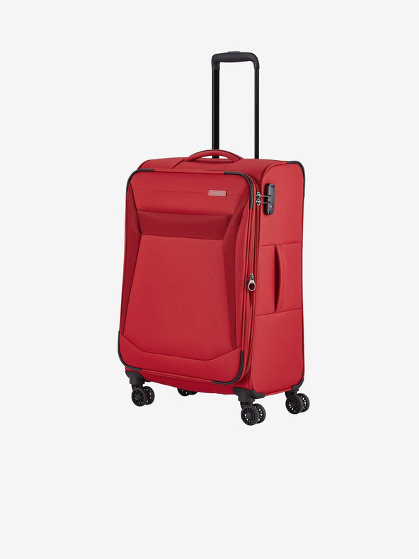 Travelite Комплект от три пътнически куфара Travelite Chios в червено S,M,L