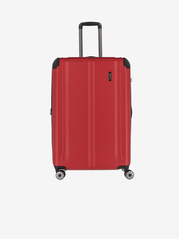 Travelite Комплект от три пътнически куфара Travelite City 4w в червено S,M,L
