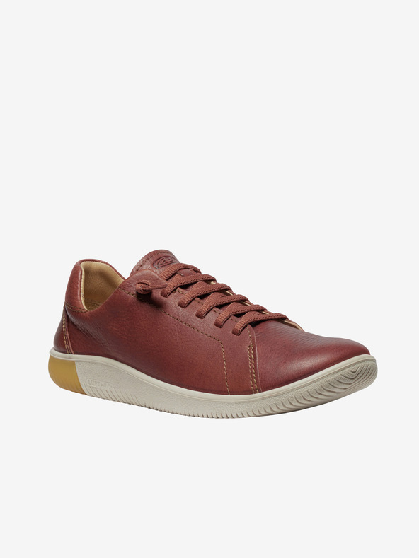 Keen Кафяви дамски кожени маратонки Keen KNX Lace