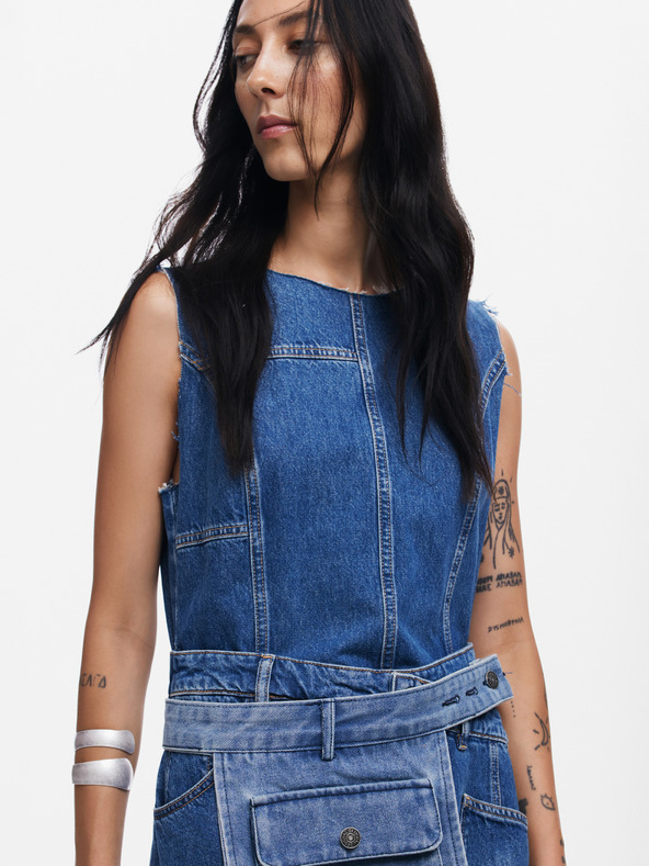 Desigual Desigual Nueva York Дънкова рокля за жени