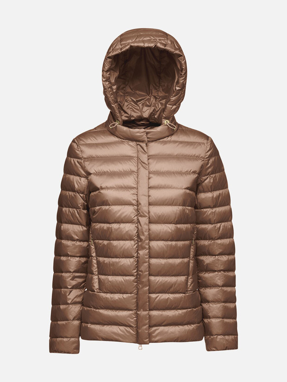 Geox Тъмнокафява дамска пухена яке Geox Jaysen