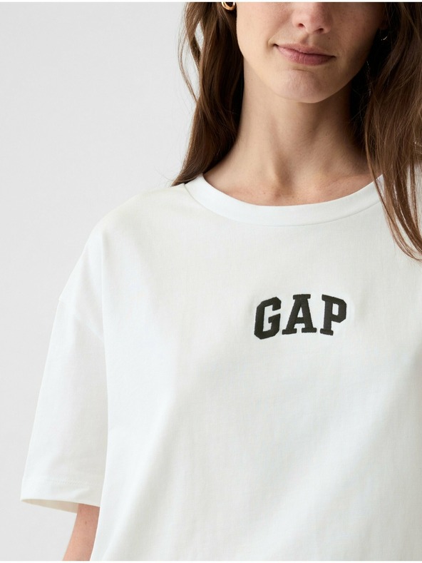 GAP Памучна тениска с логото на Gap
