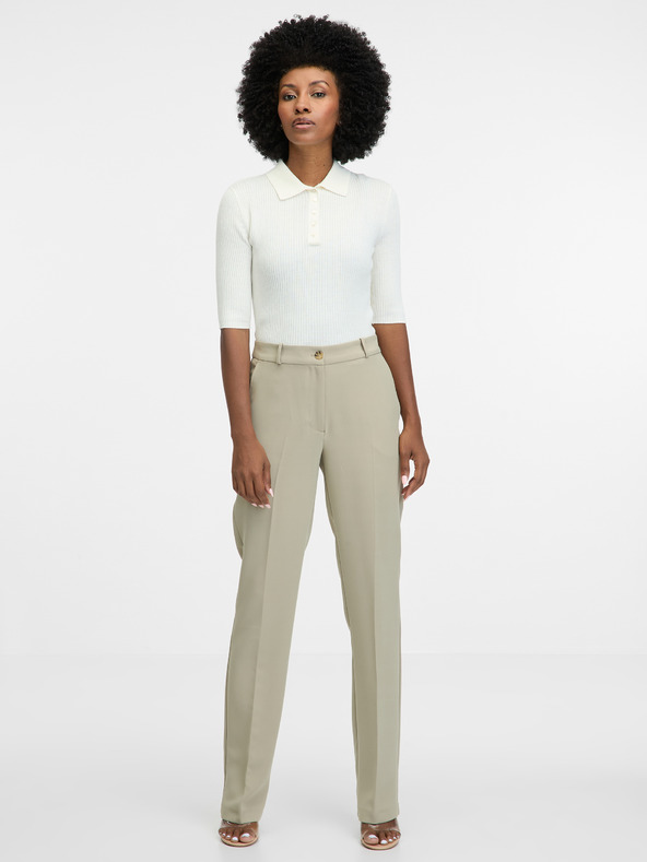 Orsay Кремава дамска тениска с къс ръкав ORSAY