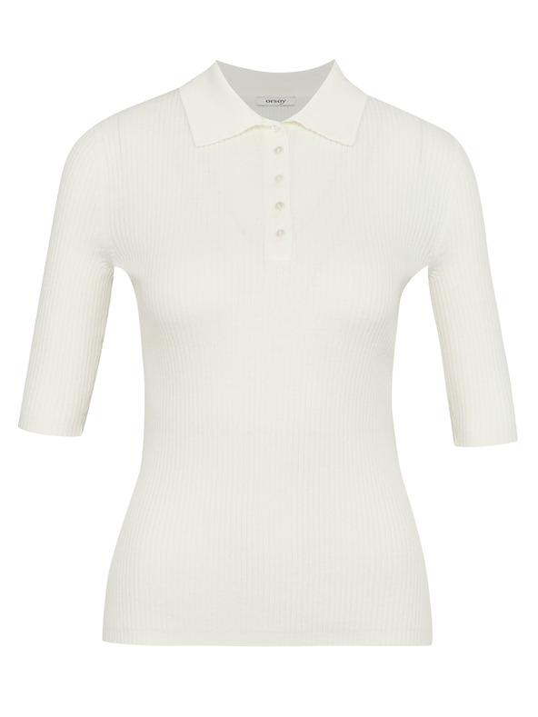 Orsay Кремава дамска тениска с къс ръкав ORSAY