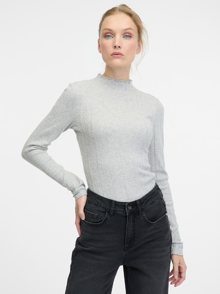 Orsay Сива дамска риза с дълъг ръкав ORSAY