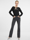 Orsay Черна дамска тениска с дълъг ръкав ORSAY