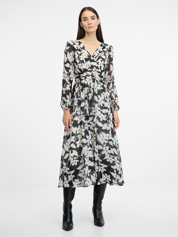 Orsay Черна дамска макси рокля ORSAY