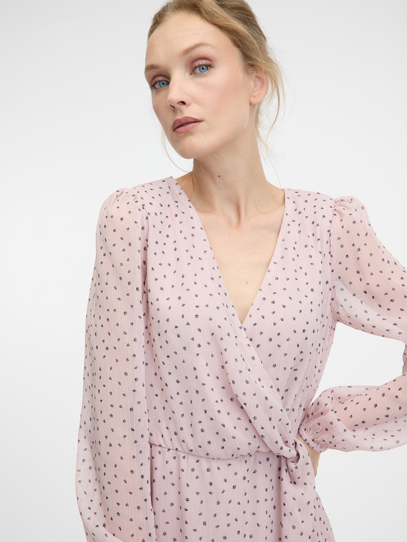 Orsay Светлорозова дамска рокля с дължина до коляното ORSAY