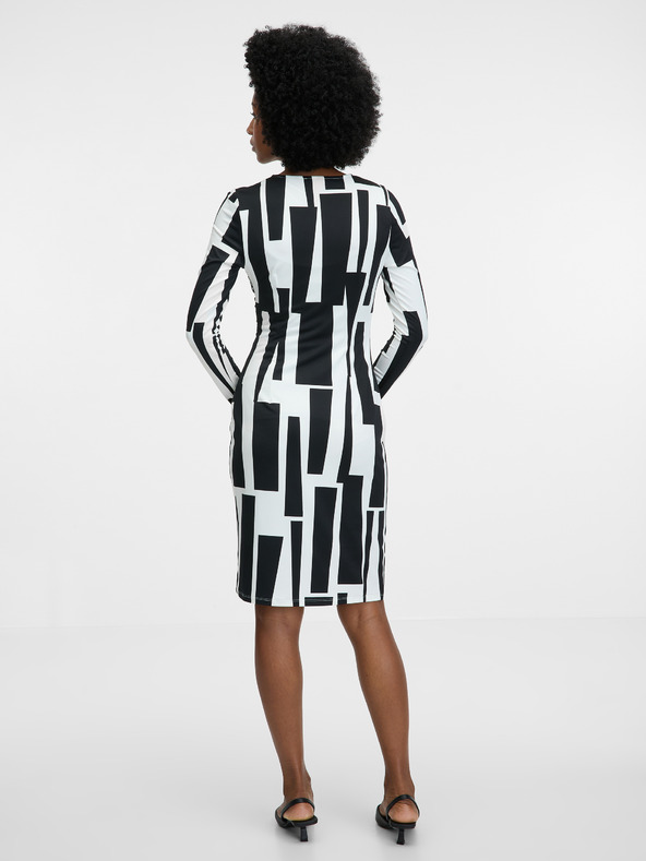 Orsay Черна дамска рокля с дължина до коляното ORSAY