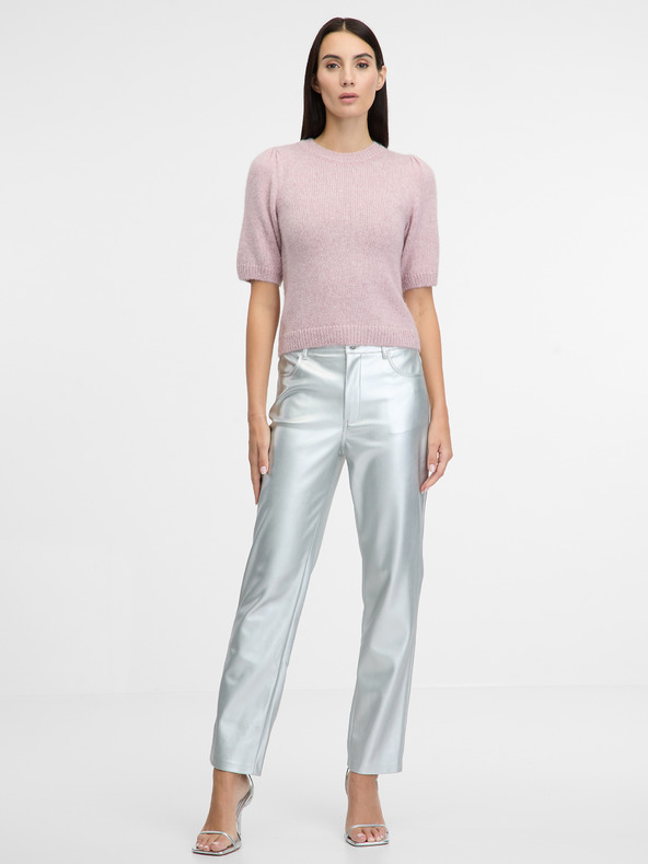 Orsay Сребрист дамски панталон с права кройка ORSAY