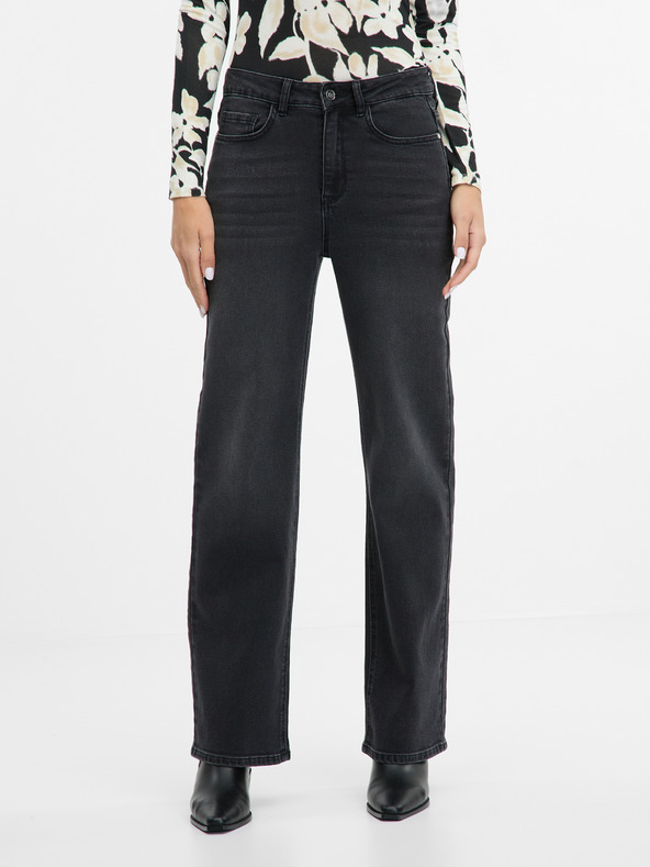 Orsay Черни дамски широки дънки ORSAY