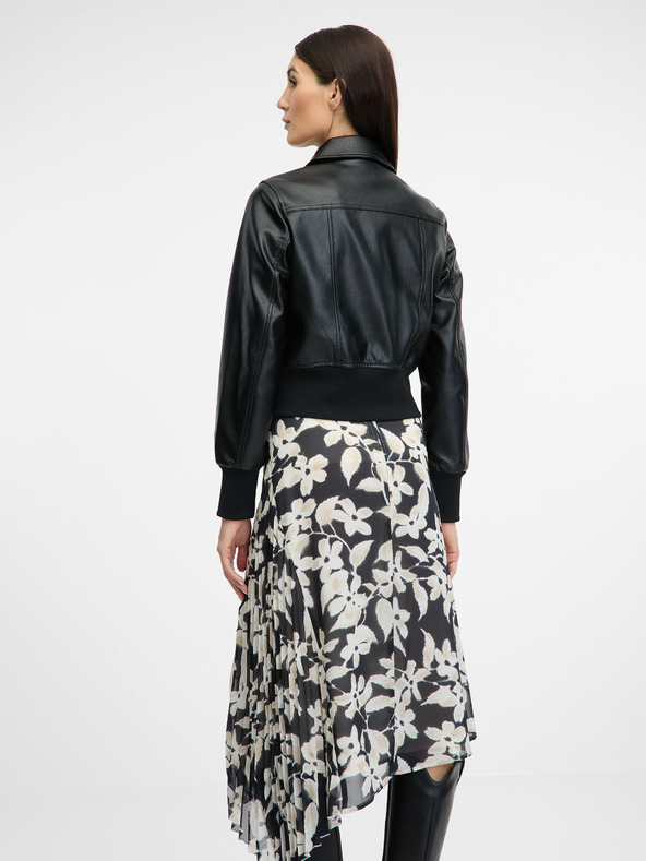 Orsay Черно дамско кожено яке ORSAY