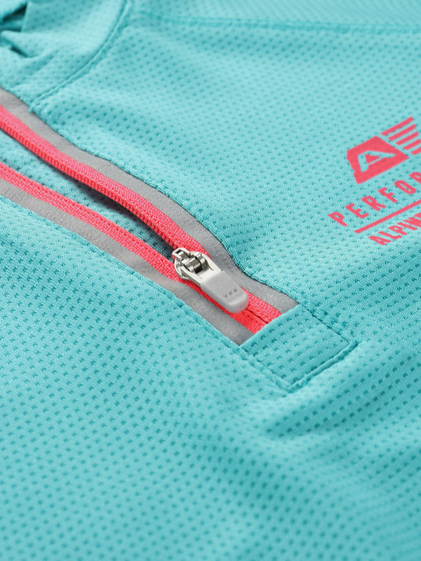 ALPINE PRO Alpine Pro зелена бързосъхнеща колоездачна блуза за момчета LATTERO