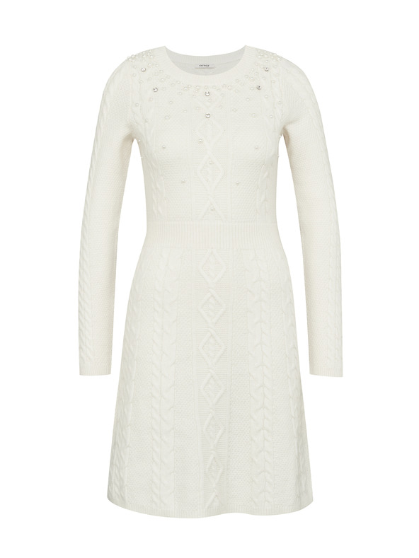 Orsay Кремава дамска рокля до коляното ORSAY