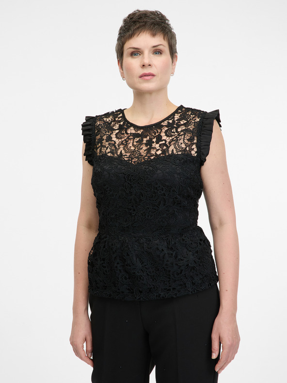 Orsay Черна дамска блуза ORSAY