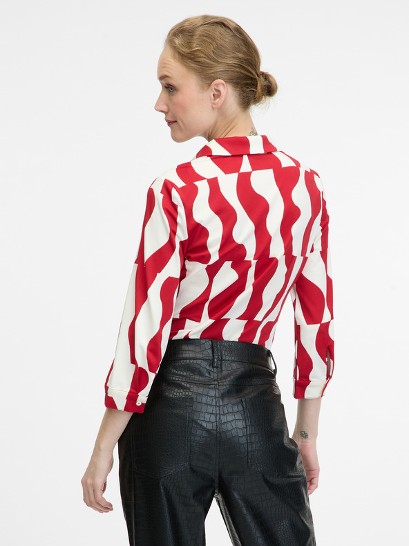 Orsay Червена блуза с яка ORSAY