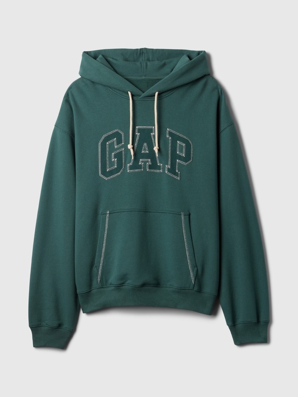 GAP Овърсайз суитчър с лого с шевици GAP