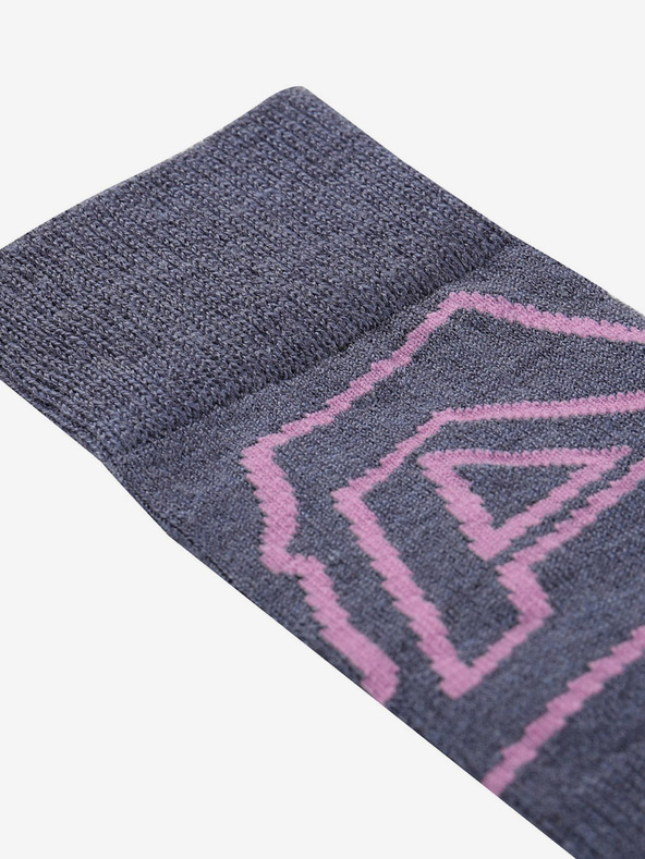 ALPINE PRO Сиви дамски спортни чорапи от мериносова вълна ALPINE PRO Phalte