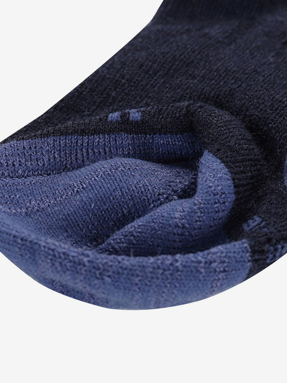 ALPINE PRO Сини и черни чорапи от мериносова вълна, унисекс ALPINE PRO PHALTE