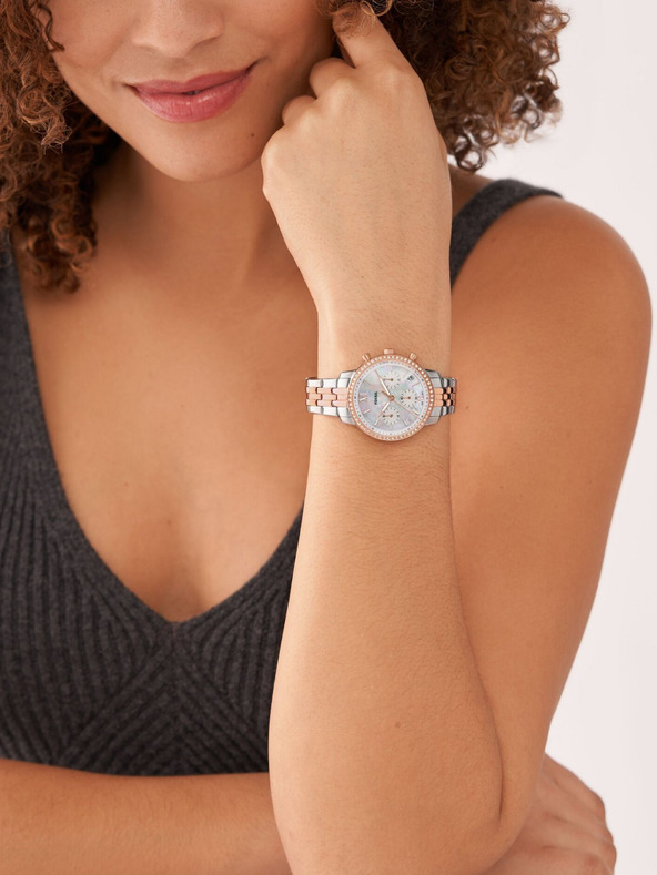 Fossil Сребърен дамски часовник Fossil Neutra