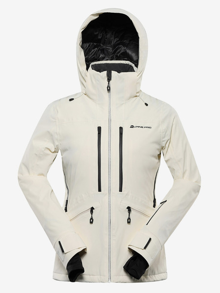 ALPINE PRO Дамско ски яке с мембрана от ptx ALPINE PRO REASA creme
