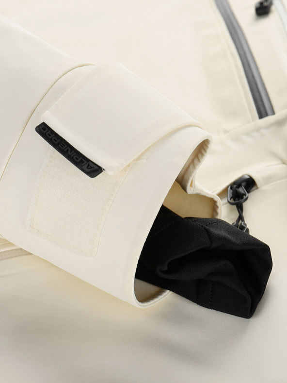 ALPINE PRO Дамско ски яке с мембрана от ptx ALPINE PRO REASA creme