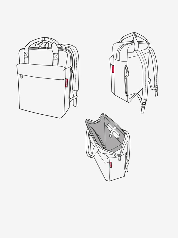 Reisenthel Тъмно синя мъжка раница Reisenthel Allday M Herringbone Dark Blue