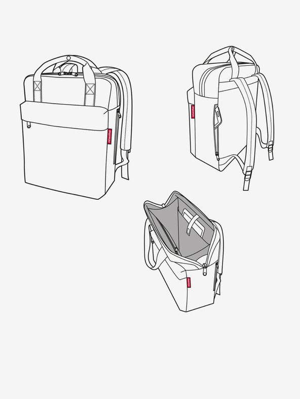 Reisenthel Розова дамска раница Reisenthel Allday M Twist Berry