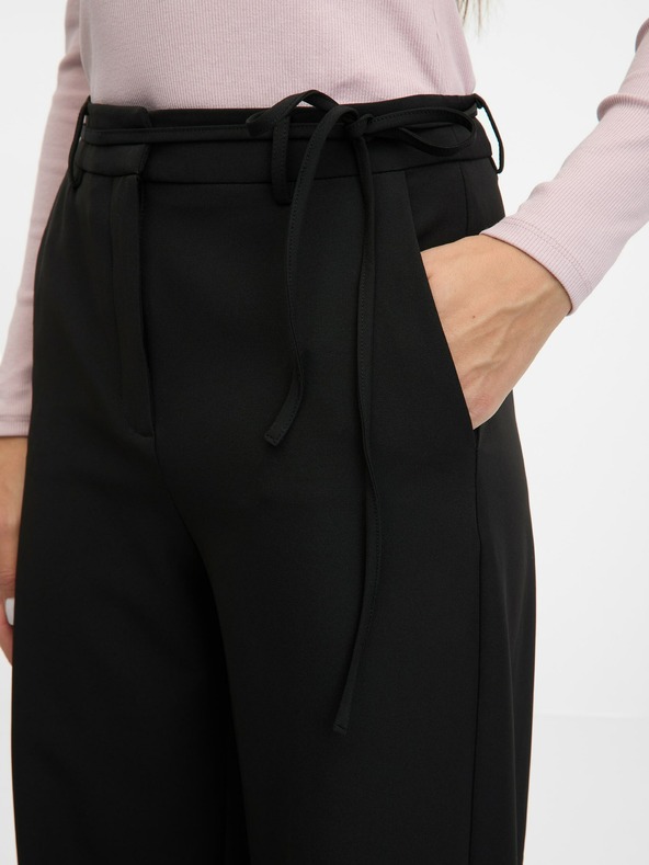 Orsay Черен дамски широк панталон ORSAY