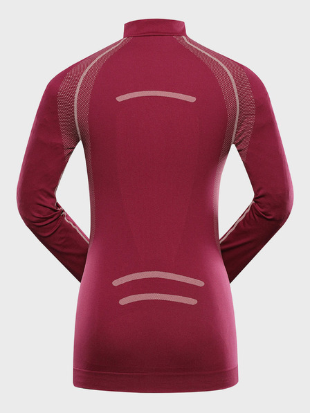 ALPINE PRO Тъмно розово функционално бельо за жени - Alpine Pro Seama Shirt