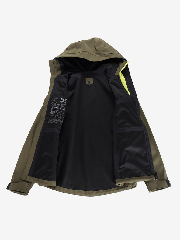 ALPINE PRO Тъмнозелено дамско софтшел яке с мембрана Alpine Pro Jerda